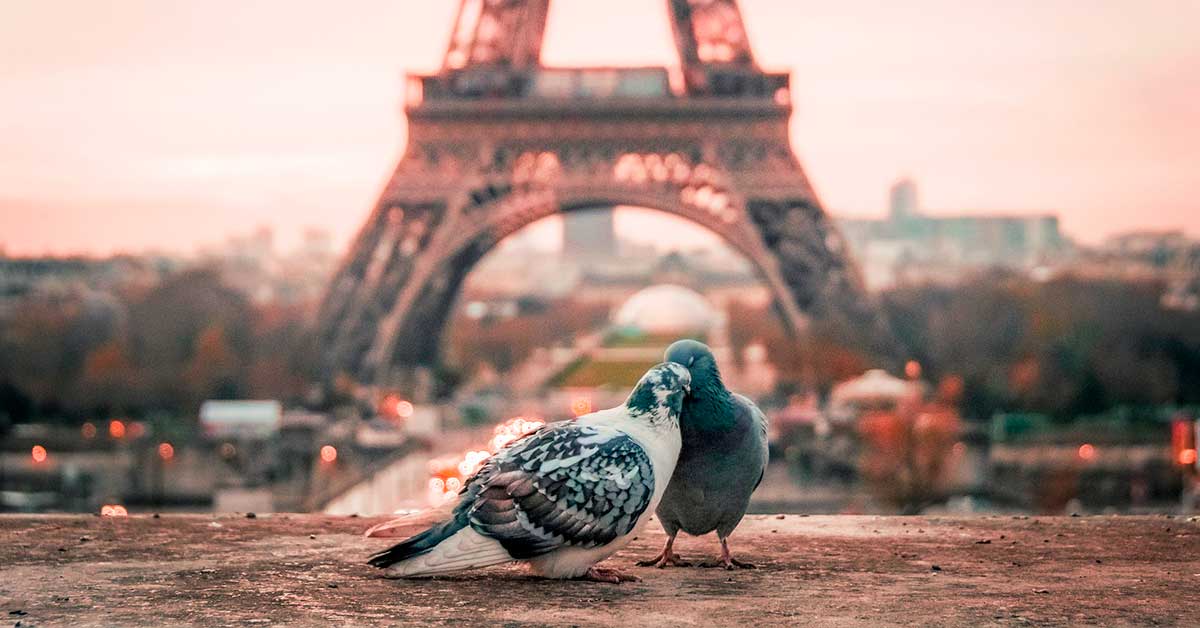 viagem romântica para paris